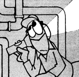 
Whether in a pipe—or your head—a "flashlight stethoscope" can reveal the presence of plumbing leaks. 
